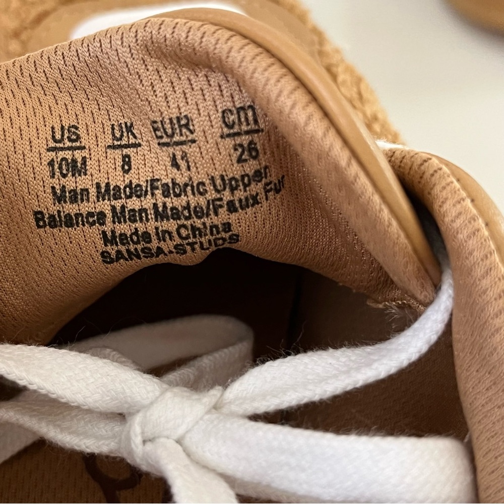 Zodiac Sansa Studded Sneakers Tan Shearling 10 - Picture 11 of 14